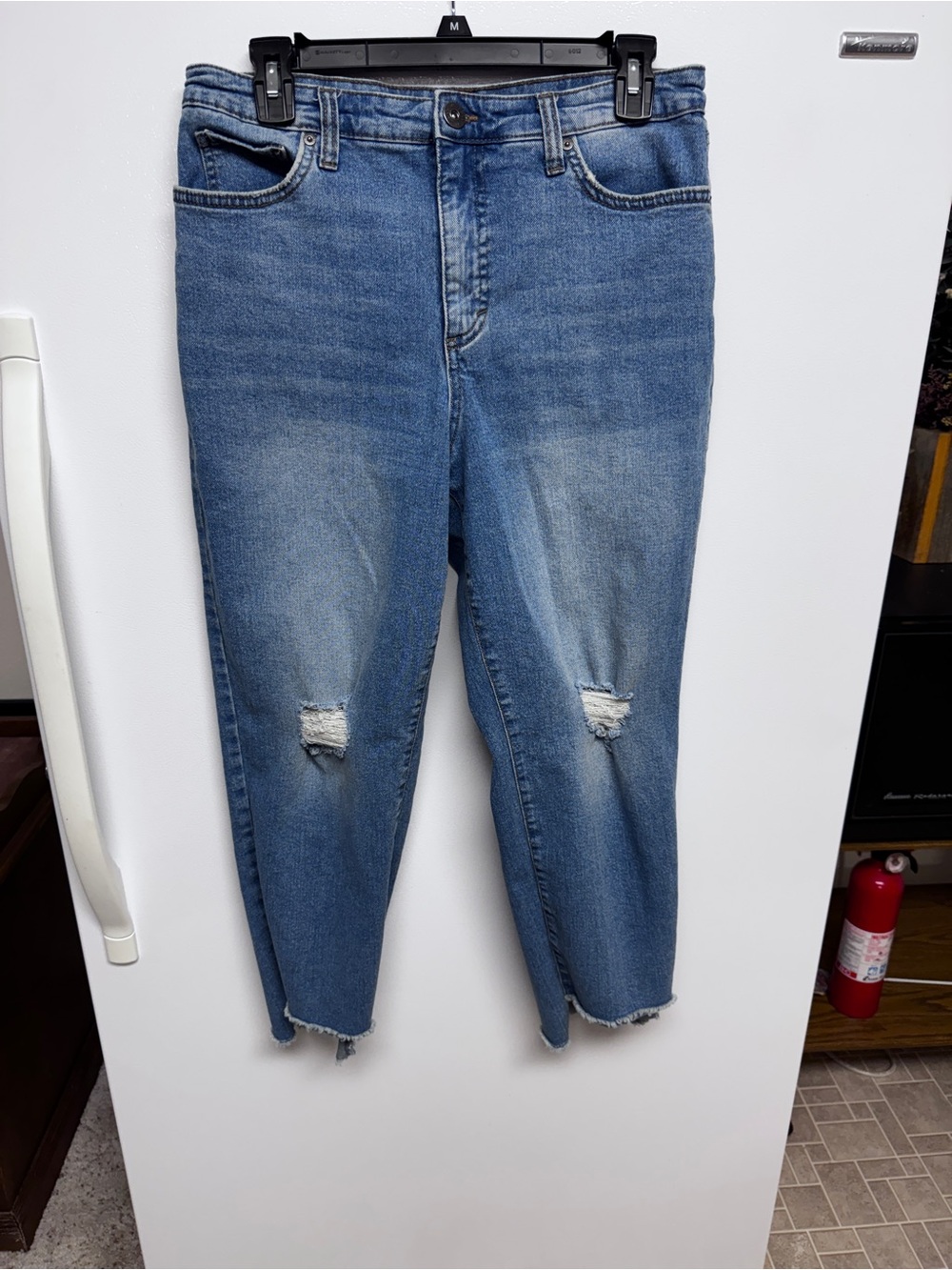 Style & Co. Light Blue Straight Leg Jean Capri